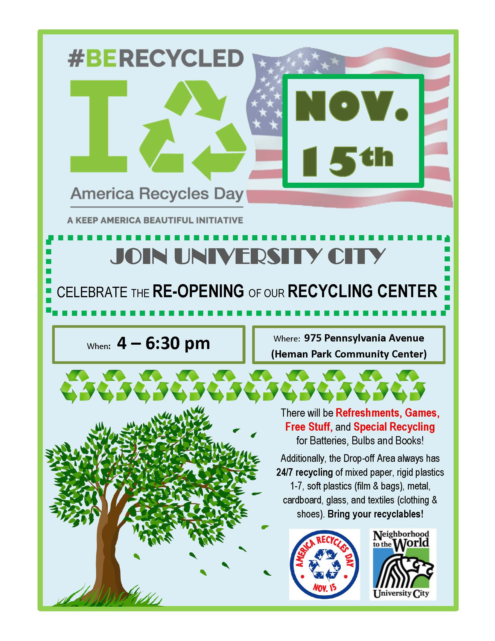 AMERICA RECYCLES DAY!